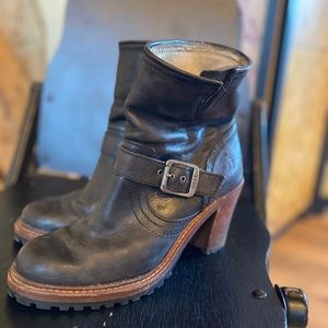 FRYE heel short bootie